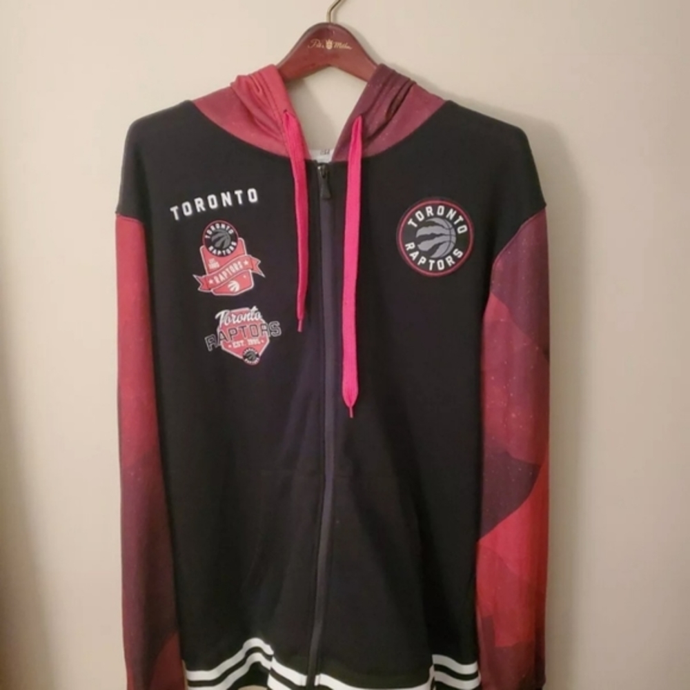 UNK NBA Toronto‎ Raptors Zipped Front Premium Hoodie Sweatshirt Men XXL- NEW
